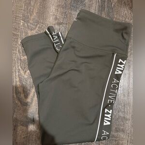 Zyia Active olive green capri length leggings